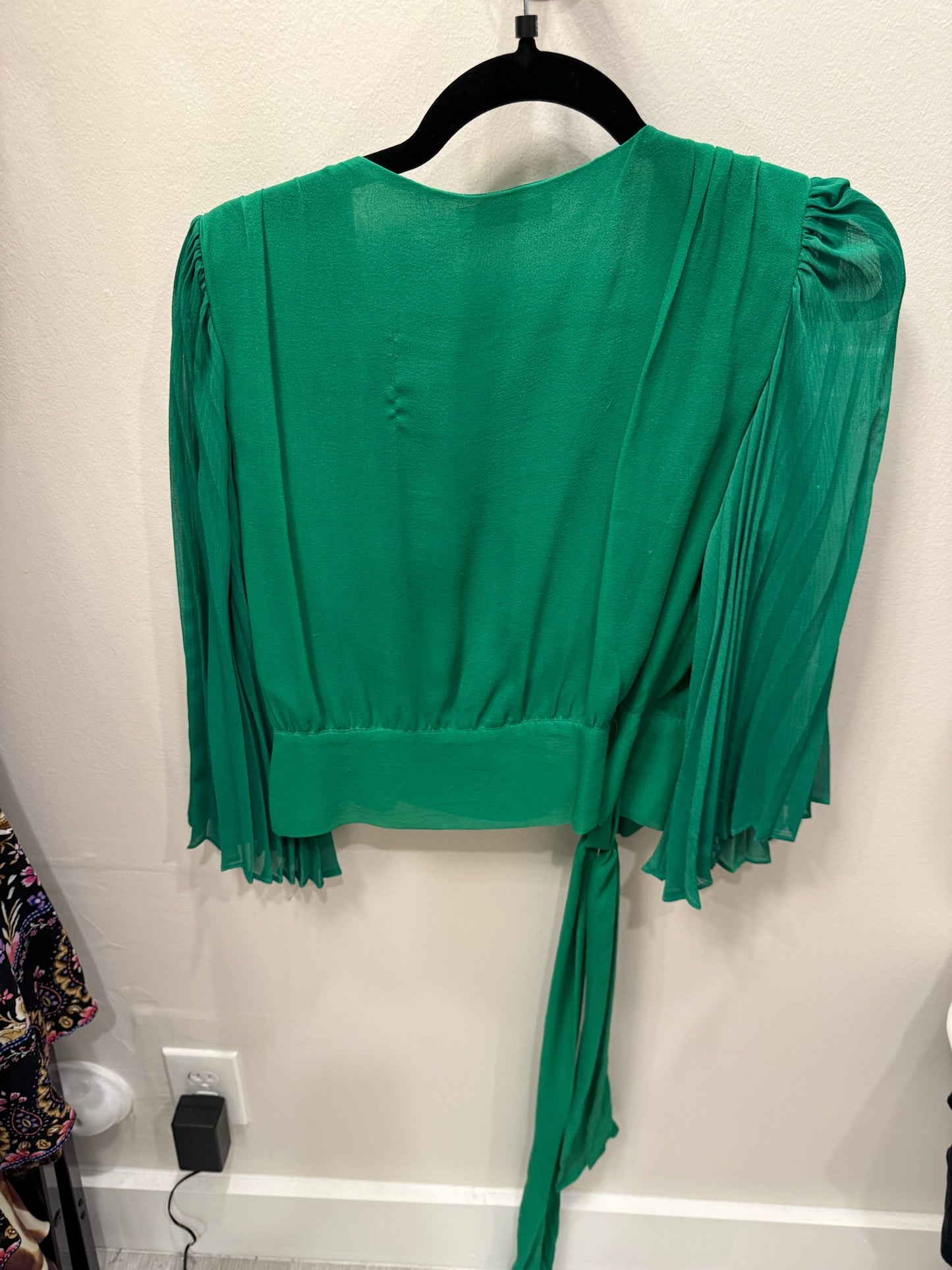 Alice + Olivia Green Blouse, Size S