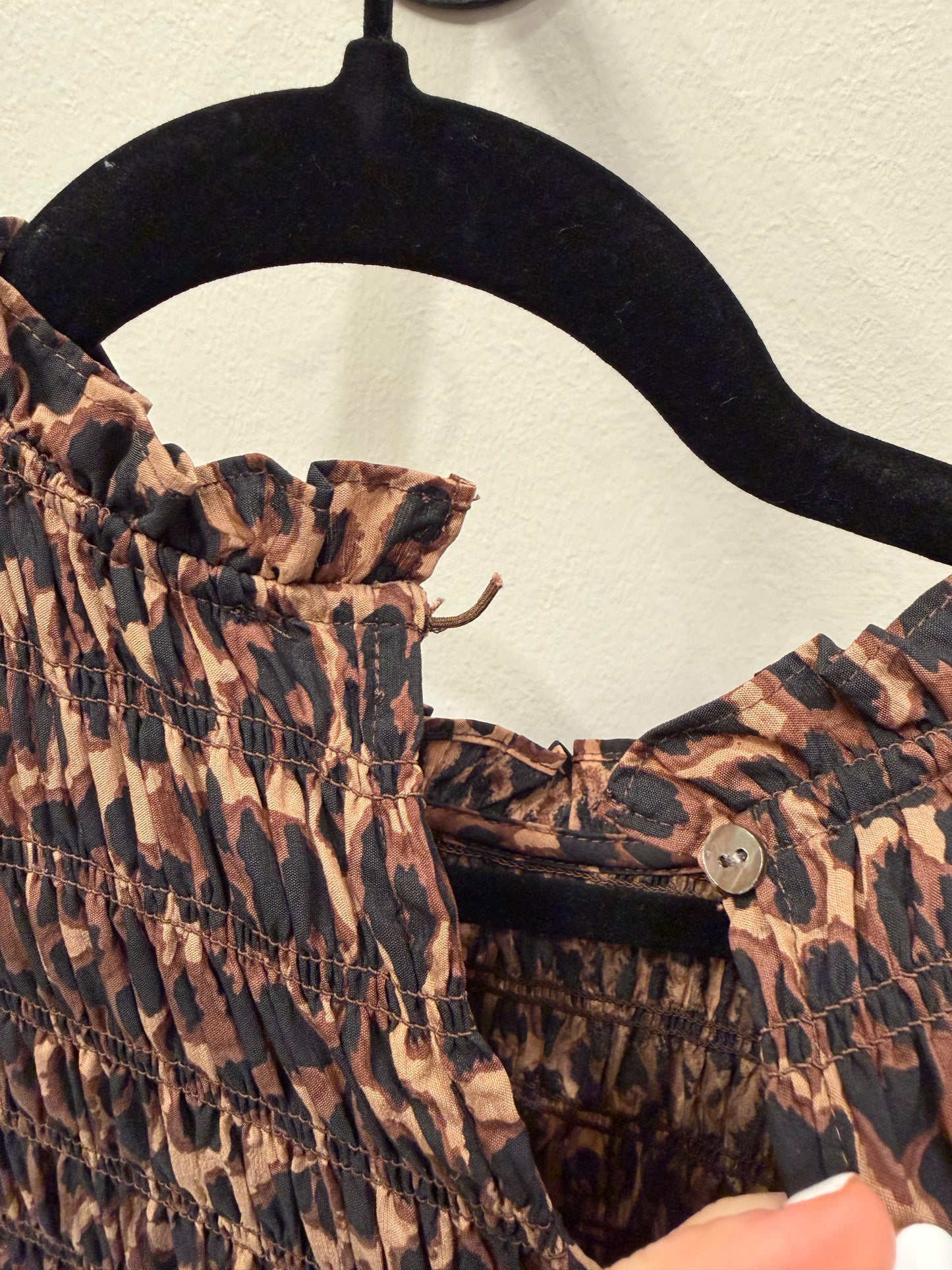 Rails Leopard Sleeveless Maxi Dress, Size S