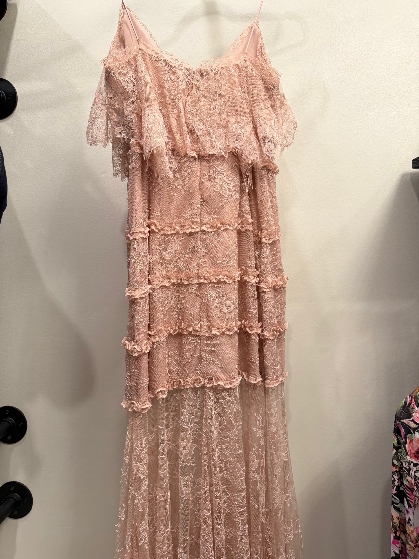 LoveShackFancy Pink Lace Dress, , NWT, Size 2