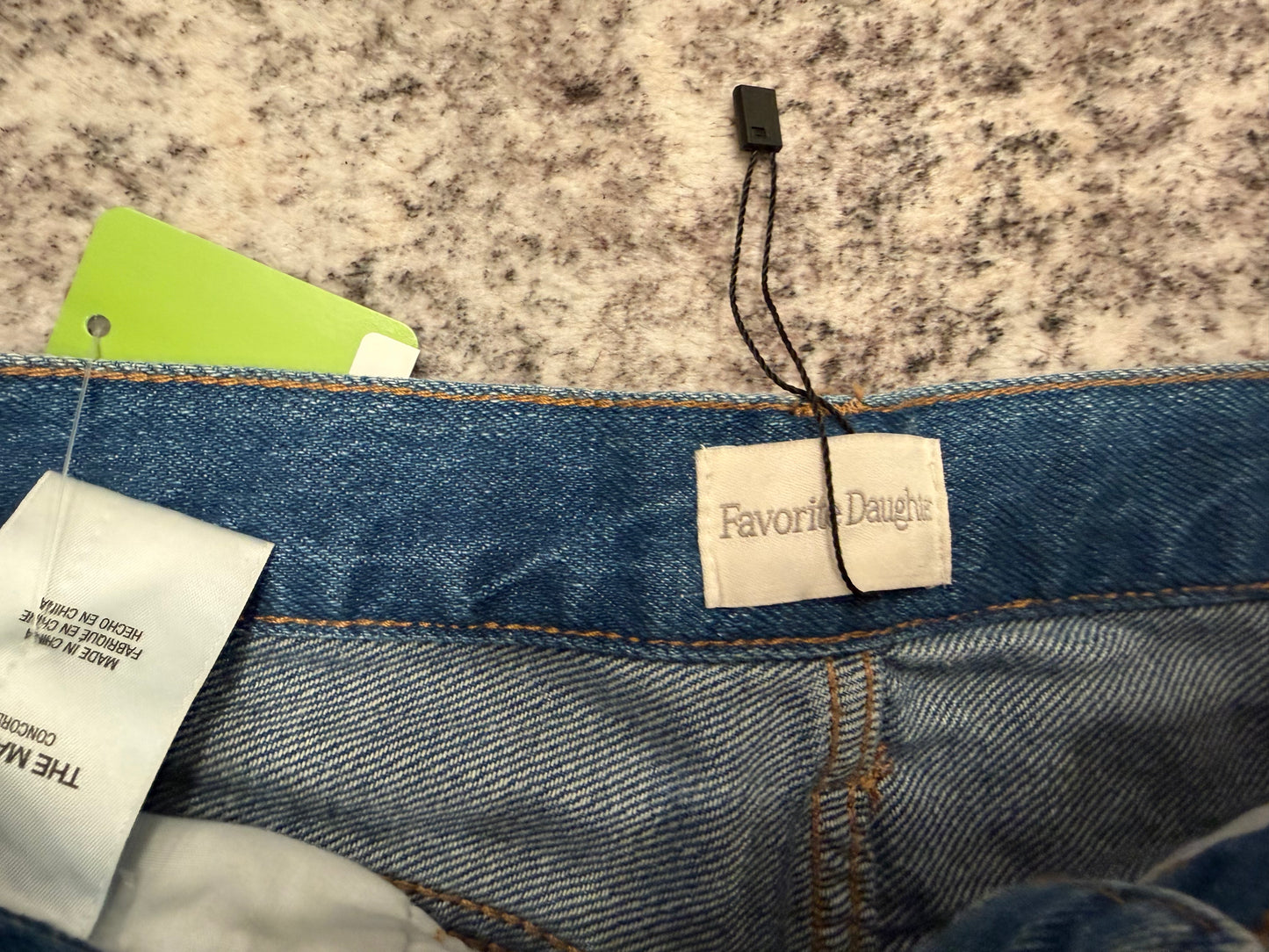 Favorite Daughter Masha Straight-Leg Cuffed Jeans Concord, Size 25, CONCORD