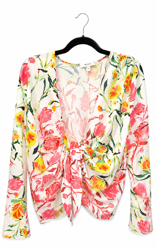 Milly Floral Top, Size M