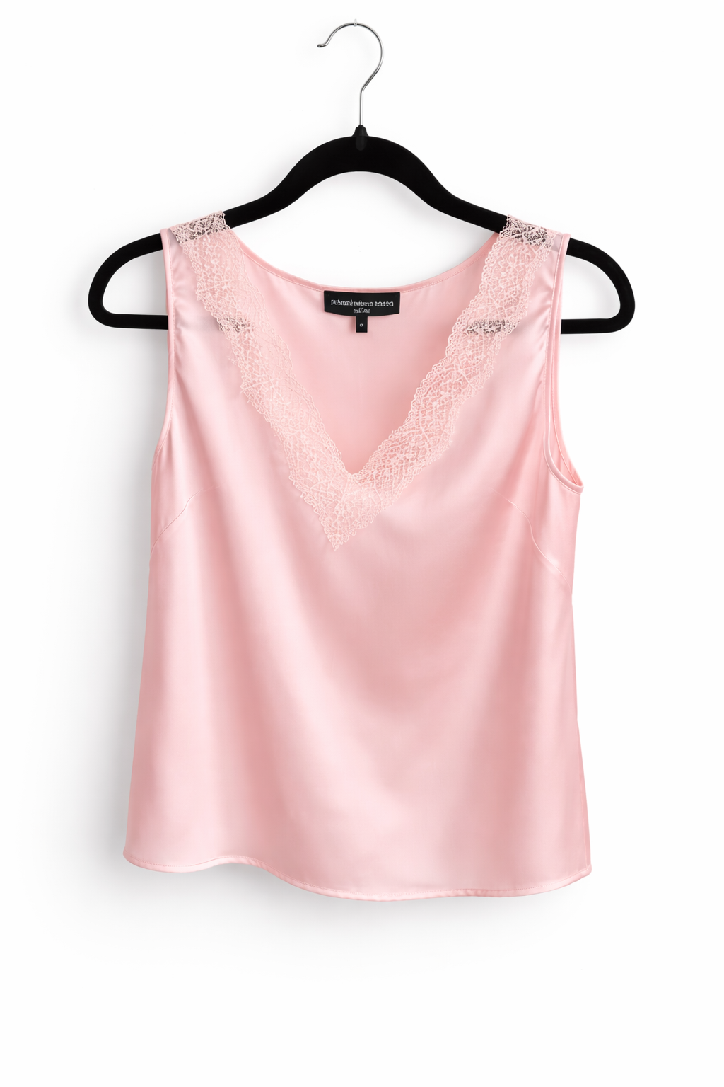 NEW! Generation Love Aida Lace Silk Tank in White /Ballet Slipper Pink XS