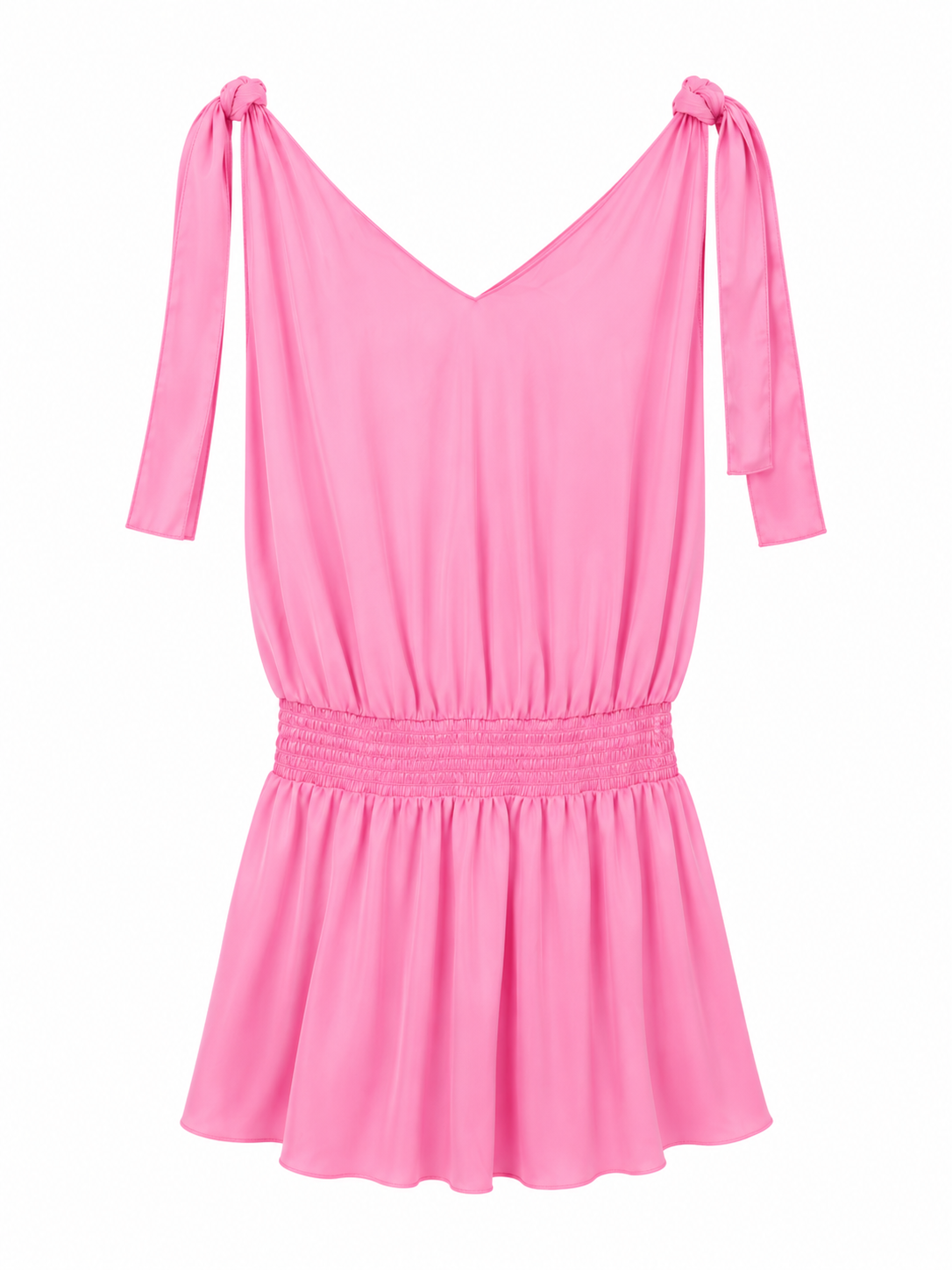 Amanda Uprichard Pink Dress with Bow Sleeves, Size M