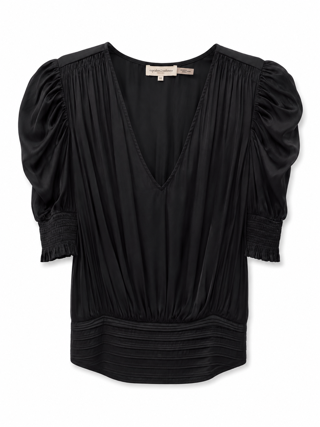Ramy Brook Black Silk Top, Size XS