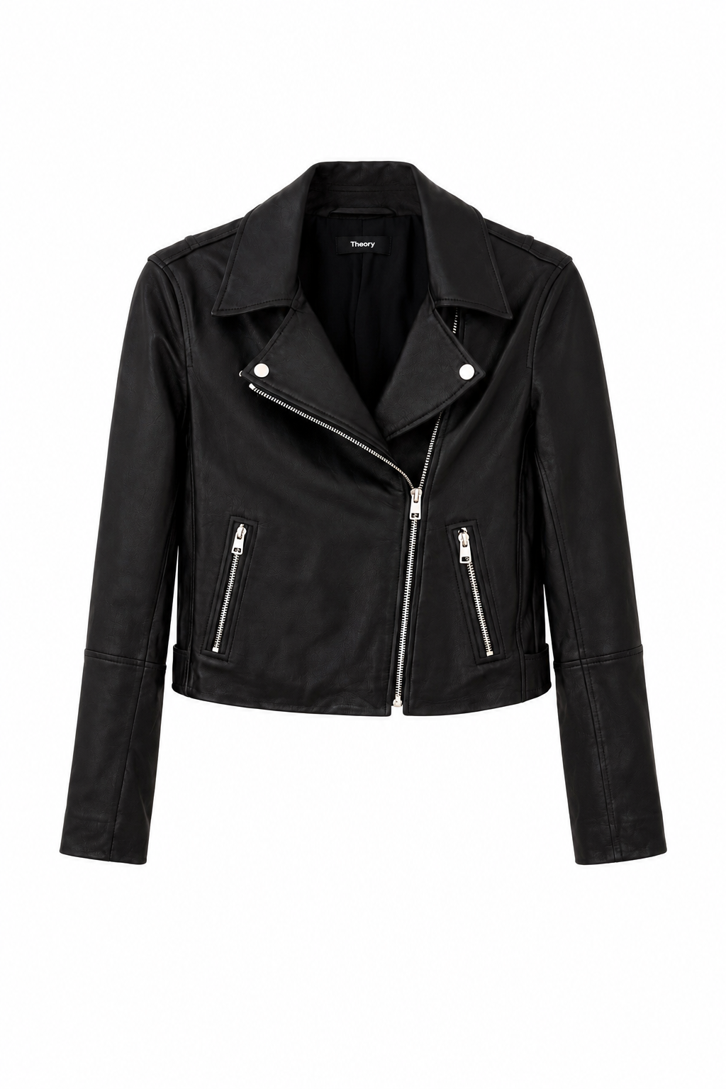 Theory Black Leather Jacket