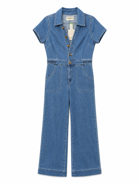 Show Me Your Mumu, Light Denim Jumpsuit, NWT, Size M