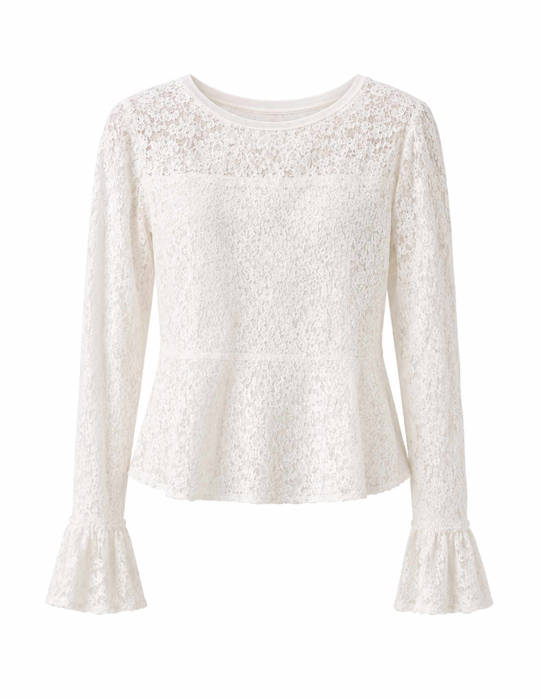 Free People Ivory Lace Long Sleeve, Size S, NWT