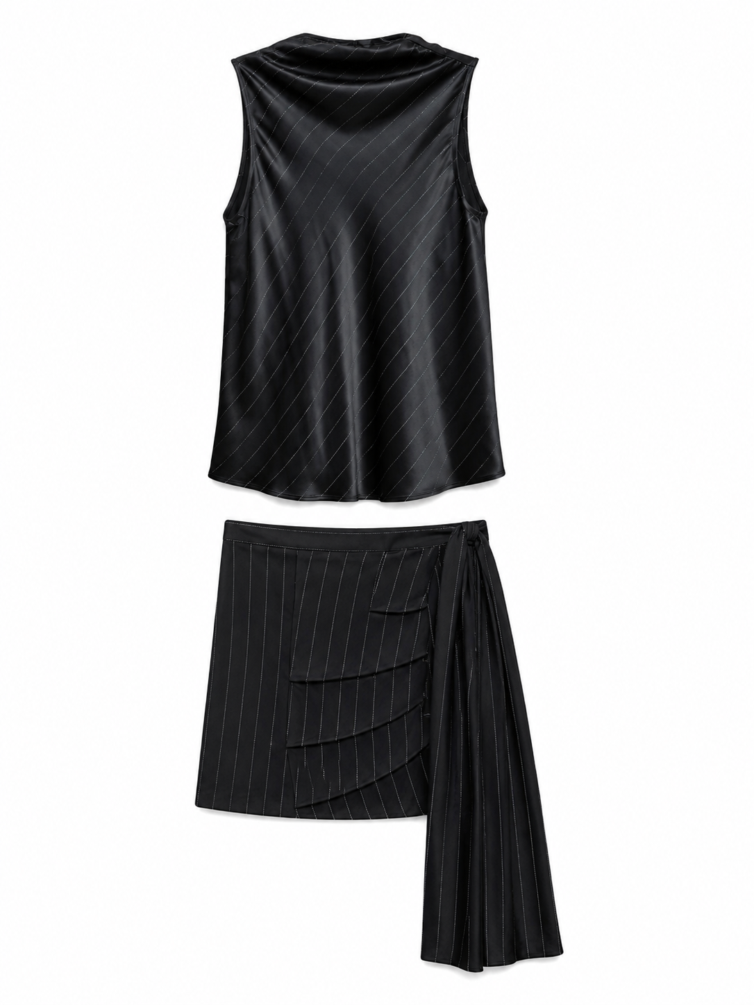 Nonchalant Label Top and Skirt Set, Size XS