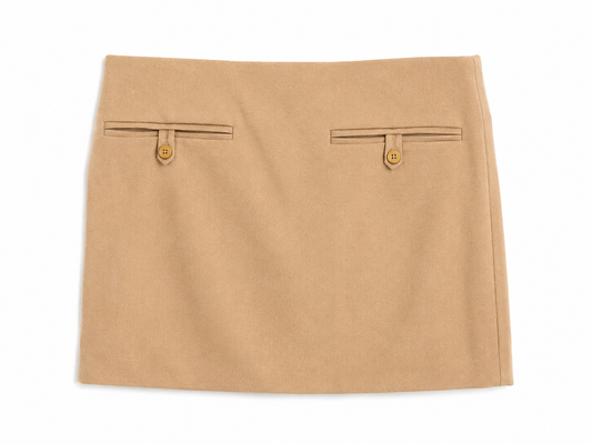 STAUD Brown Mini Skirt, NWT, Size 8