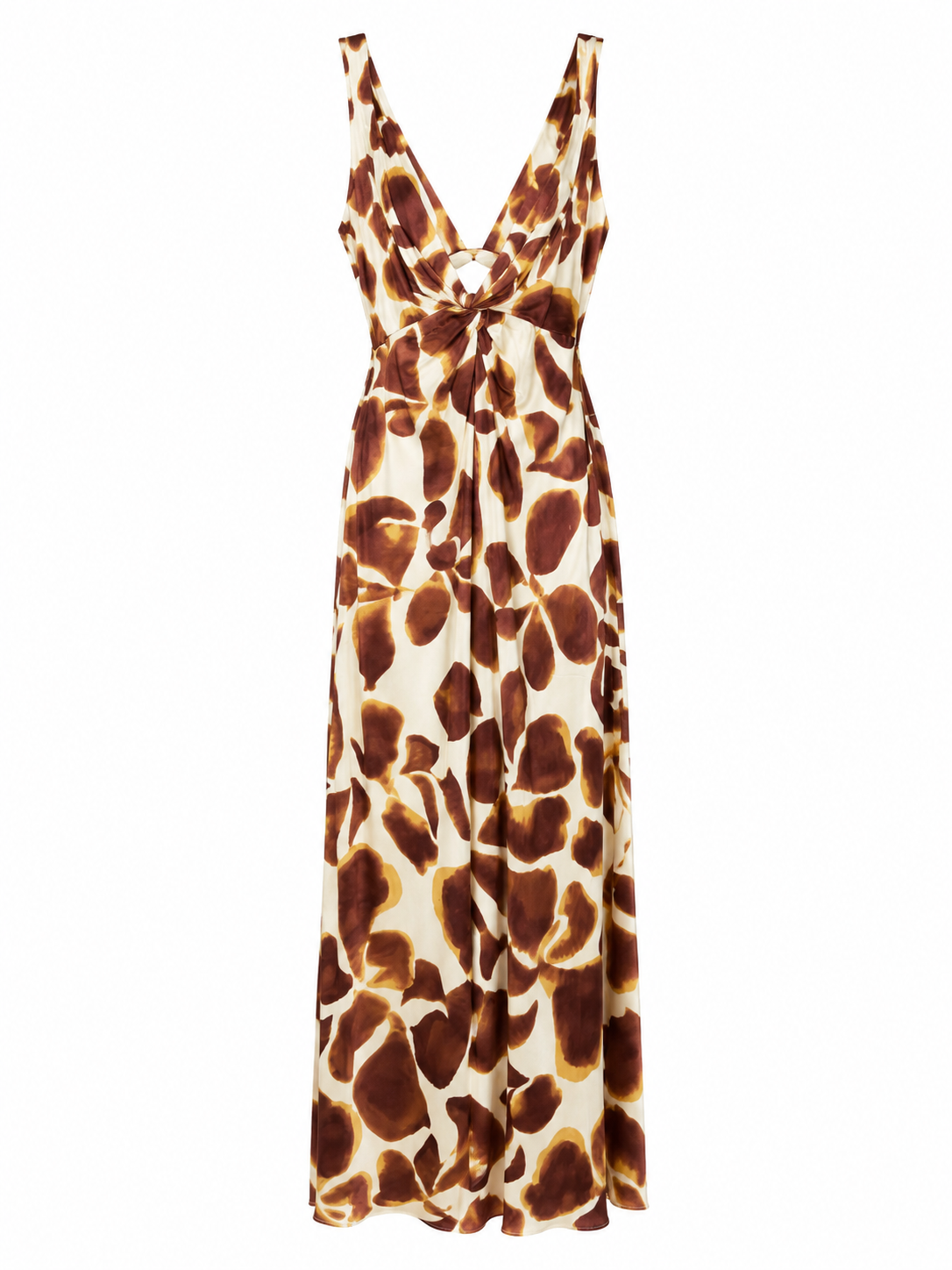 Rails Brown & Cream Animal Print Maxi Dress, Size M