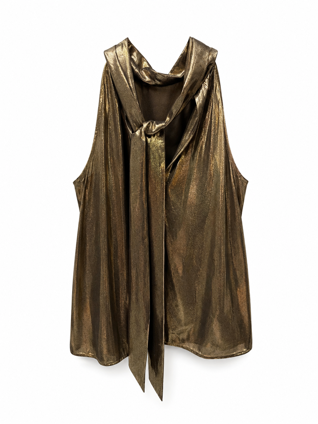 Generation Love Gold Metallic Blouse, Size XS