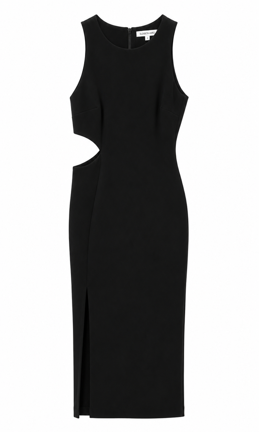 Elizabeth James Black Sleeveless Cutout Dress, NWT, Size 6