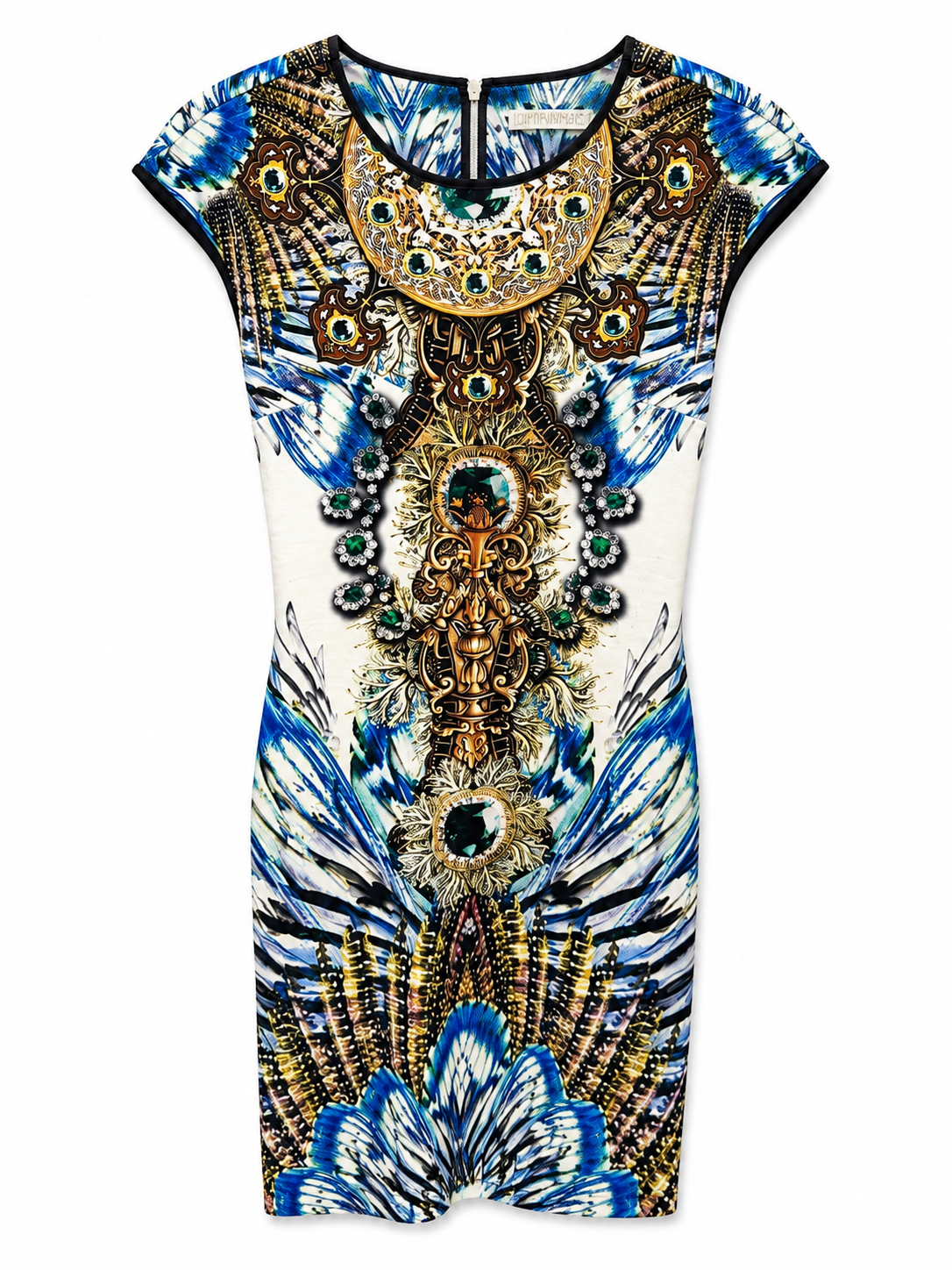 Johanne Beck Printed Dress, Size XS