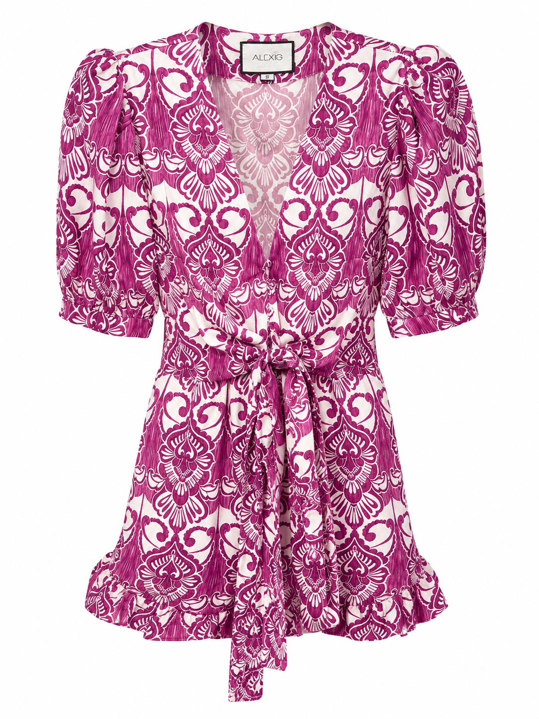 Alexis Purple and White Romper, Size S
