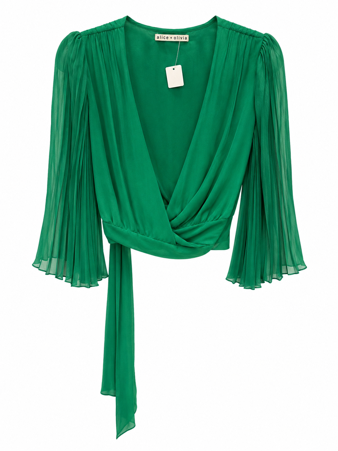 Alice + Olivia Green Blouse, Size S