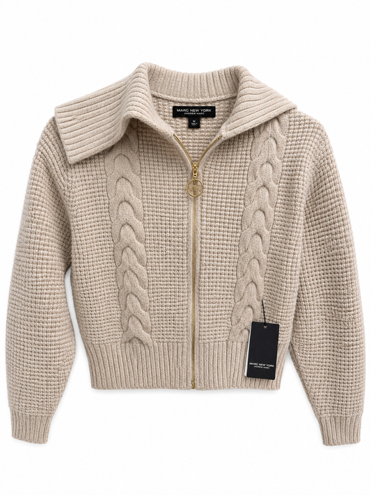 Marc New York Zip Sweater, Size M, NWT
