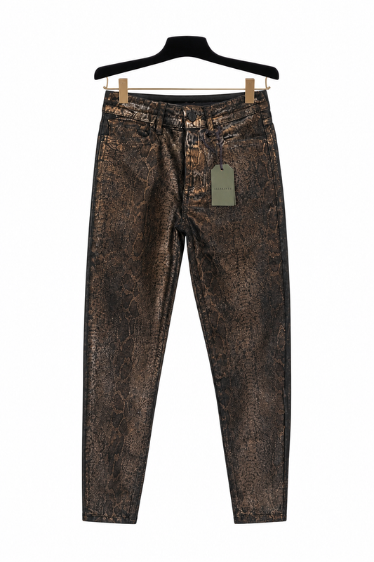 Allsaints Miller Snake Jeans, Size 26, NWT