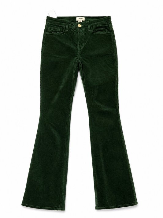 L’Agence Green Velvet Jeans, Size 25