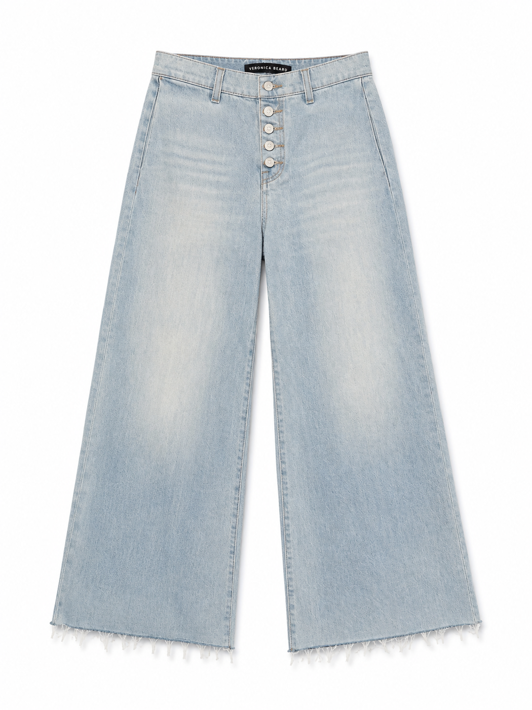 Veronica Beard Light Button Fly Zip Denim, NWT, Size 25