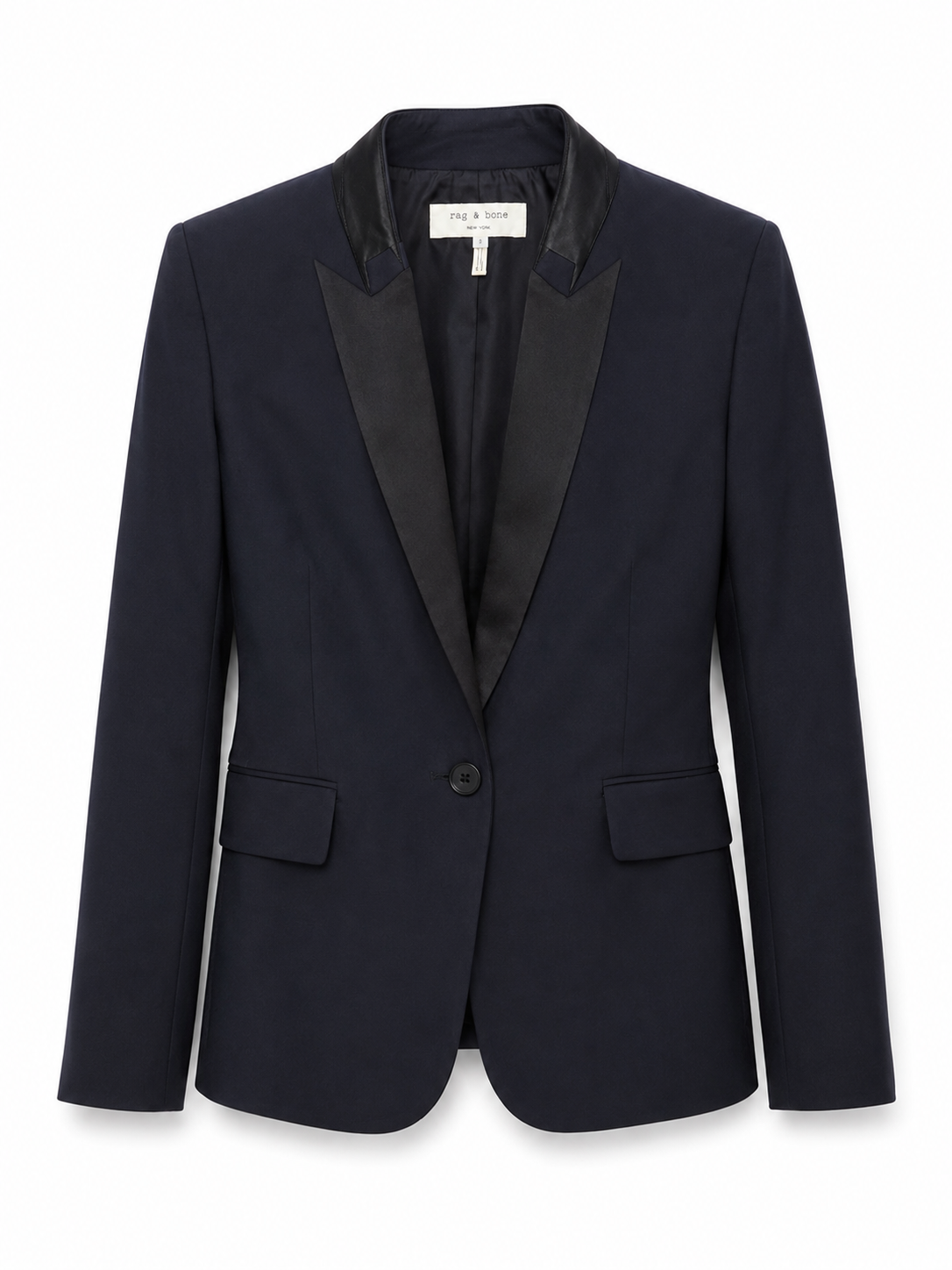 Rag and Bone Navy Blue and Black Blazer, Size 4