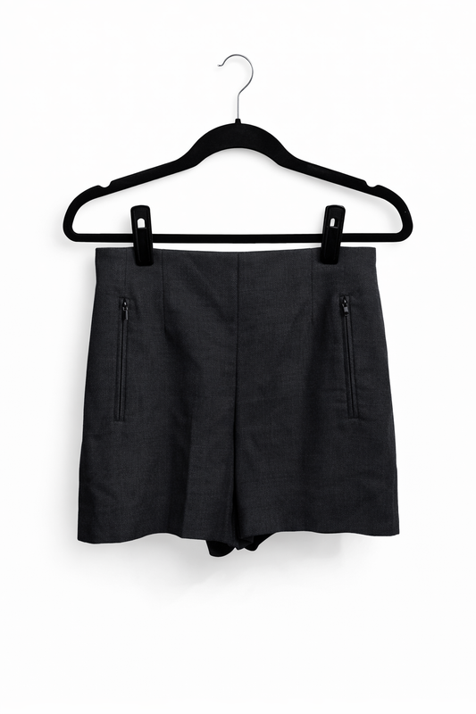 Club Monaco High Rise Shorts, Black, Size 8