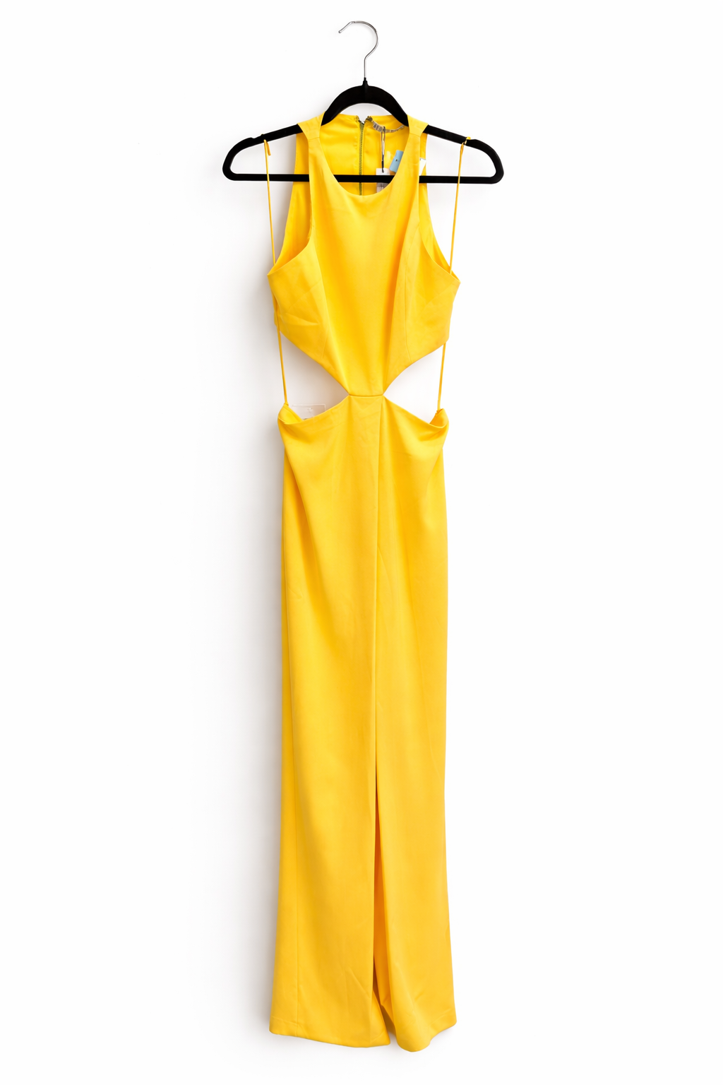 Alice + Olivia Womens Yellow Golden Rod Cutout Jumpsuit Size 6 NWT