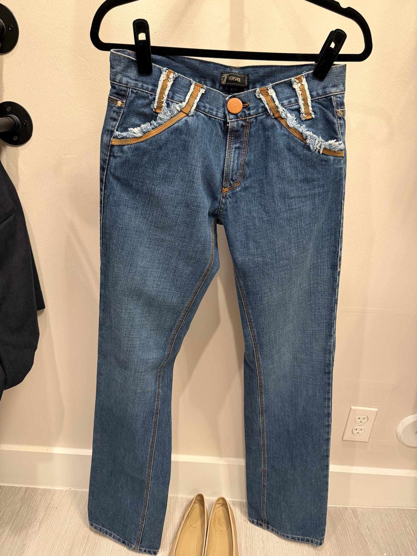 Versace Women's Y2K Italian Vintage Denim, NWT, Size 28