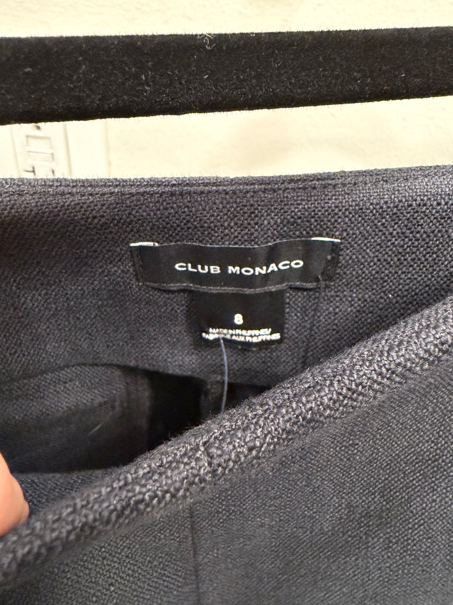 Club Monaco High Rise Shorts, Black, Size 8