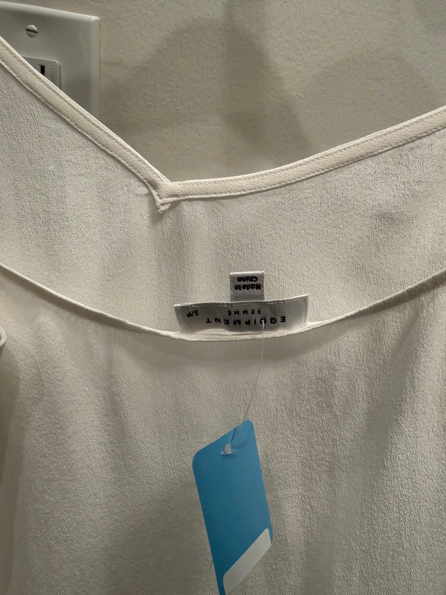 Equipment Femme White Silk Cami, NWT, Size S