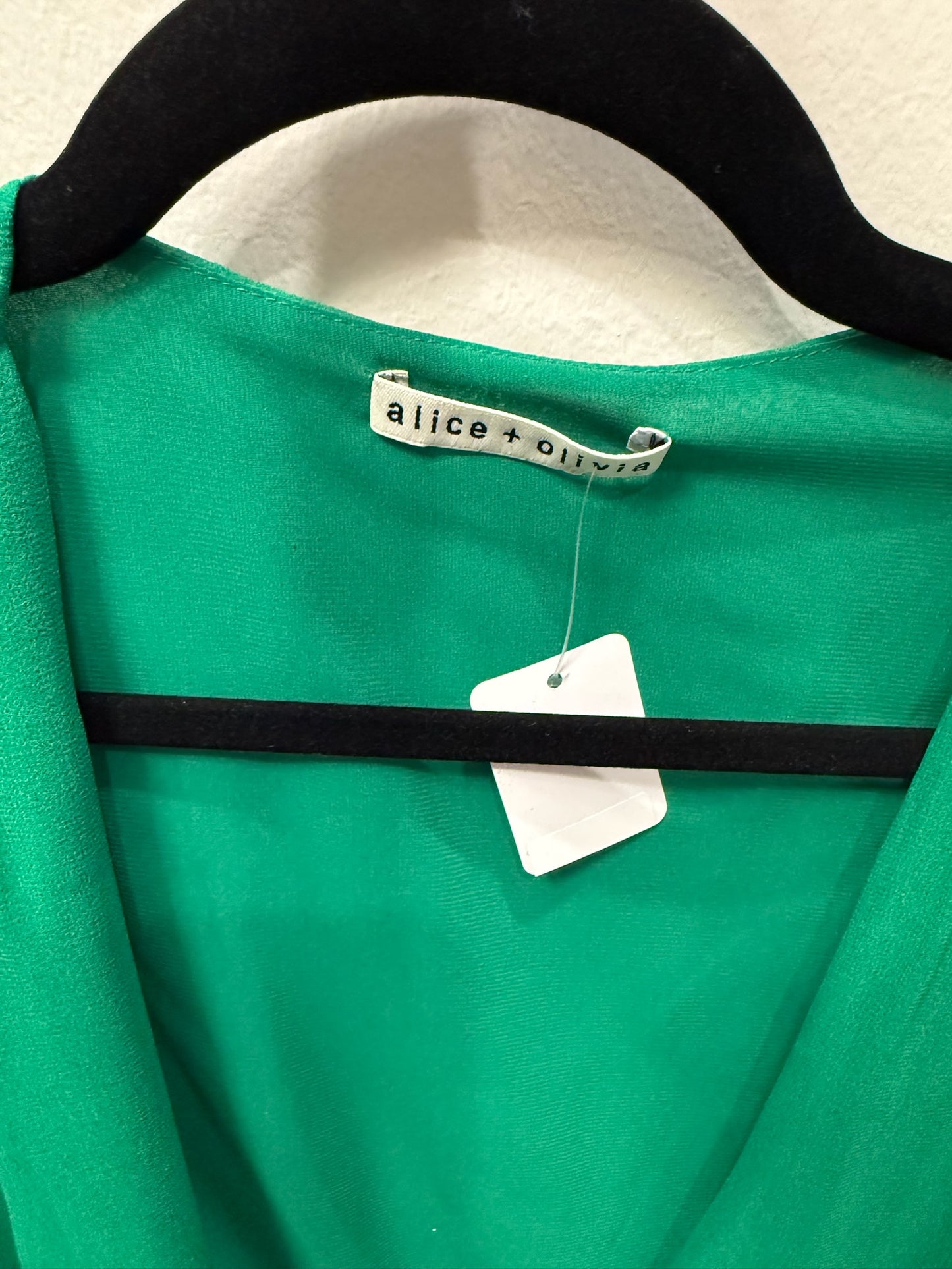 Alice + Olivia Green Blouse, Size S