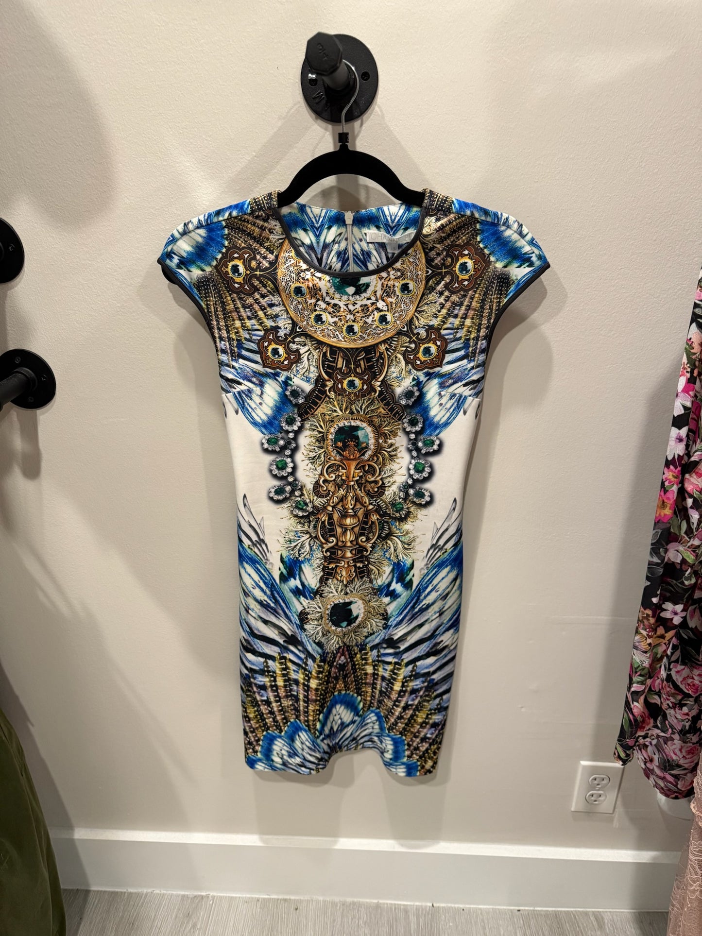 Johanne Beck Printed Dress, Size XS