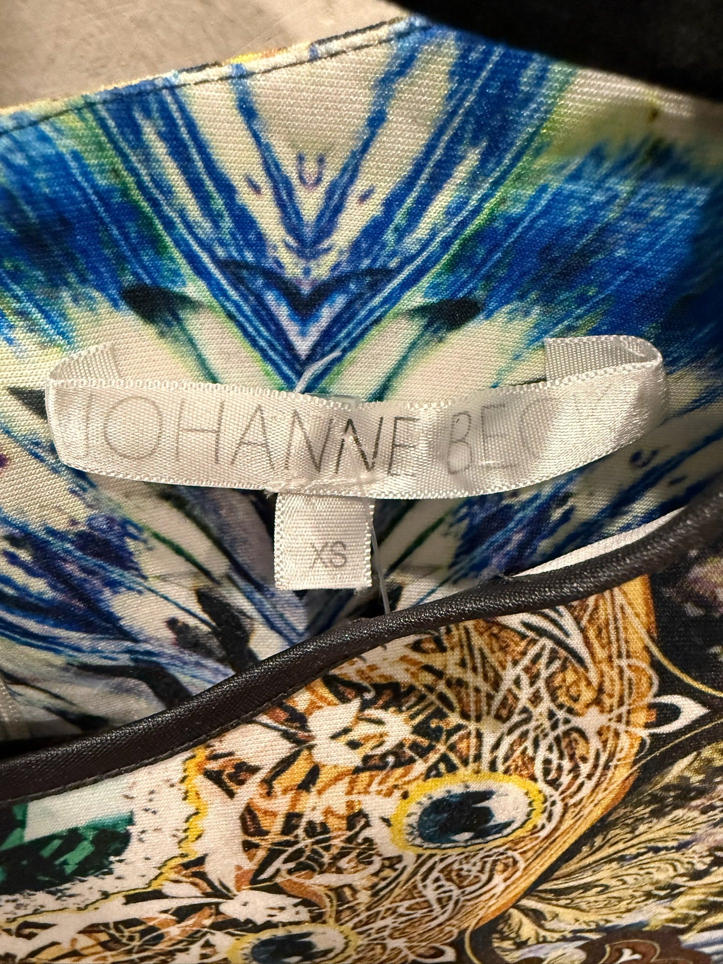 Johanne Beck Printed Dress, Size XS