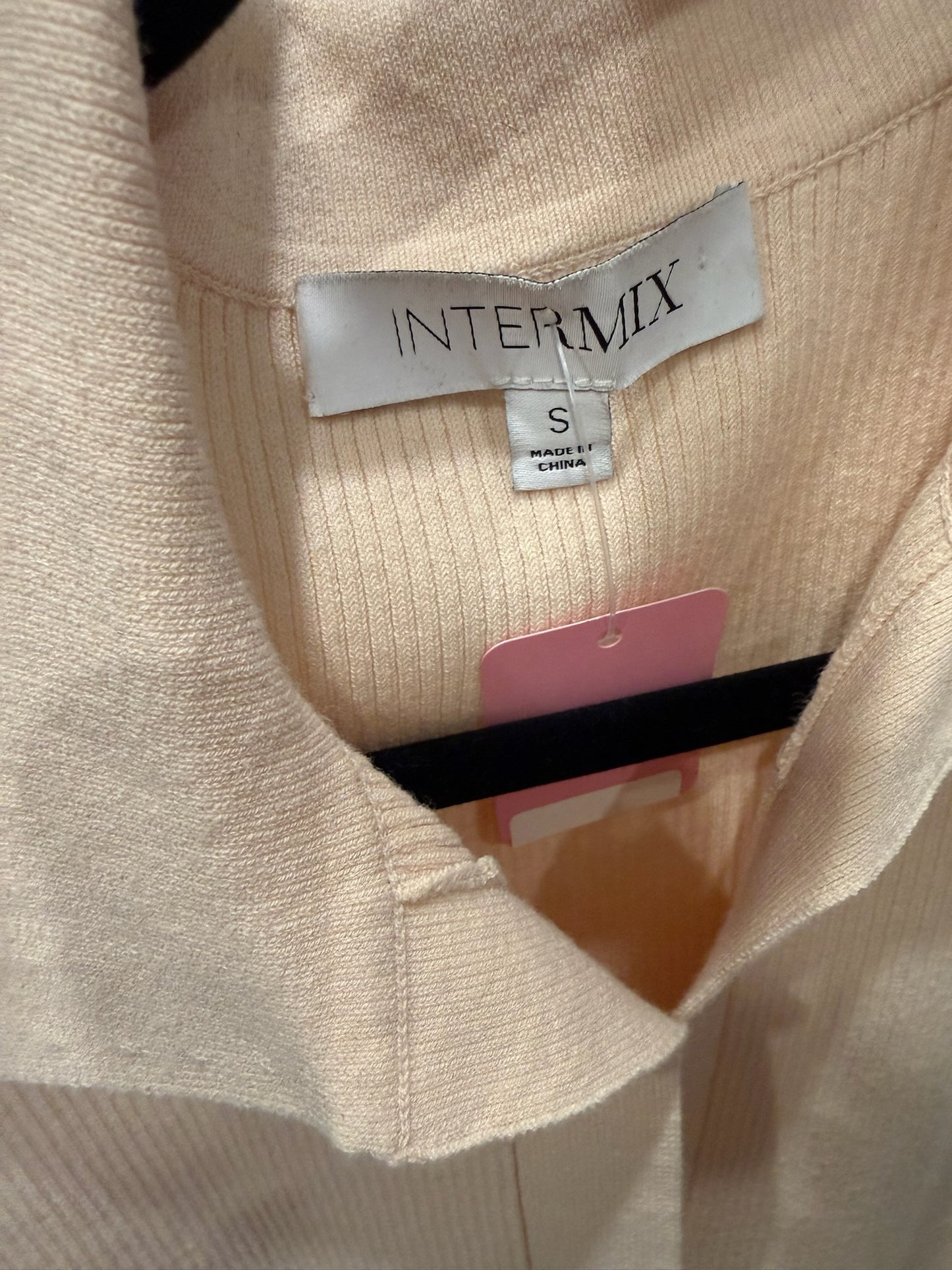 Intermix Apricot Long Sleeve Button Down Dress, Size S