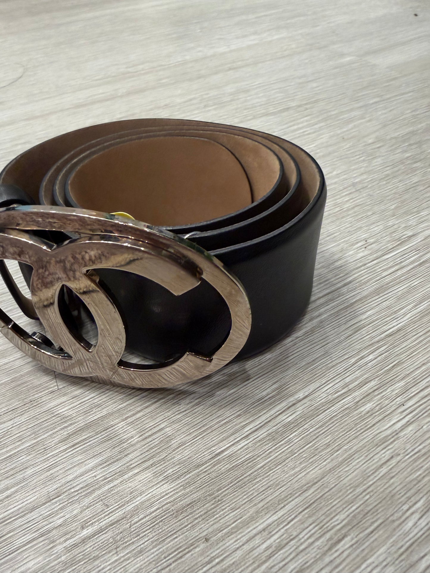 Chanel Black with Silver Belt, Size 75