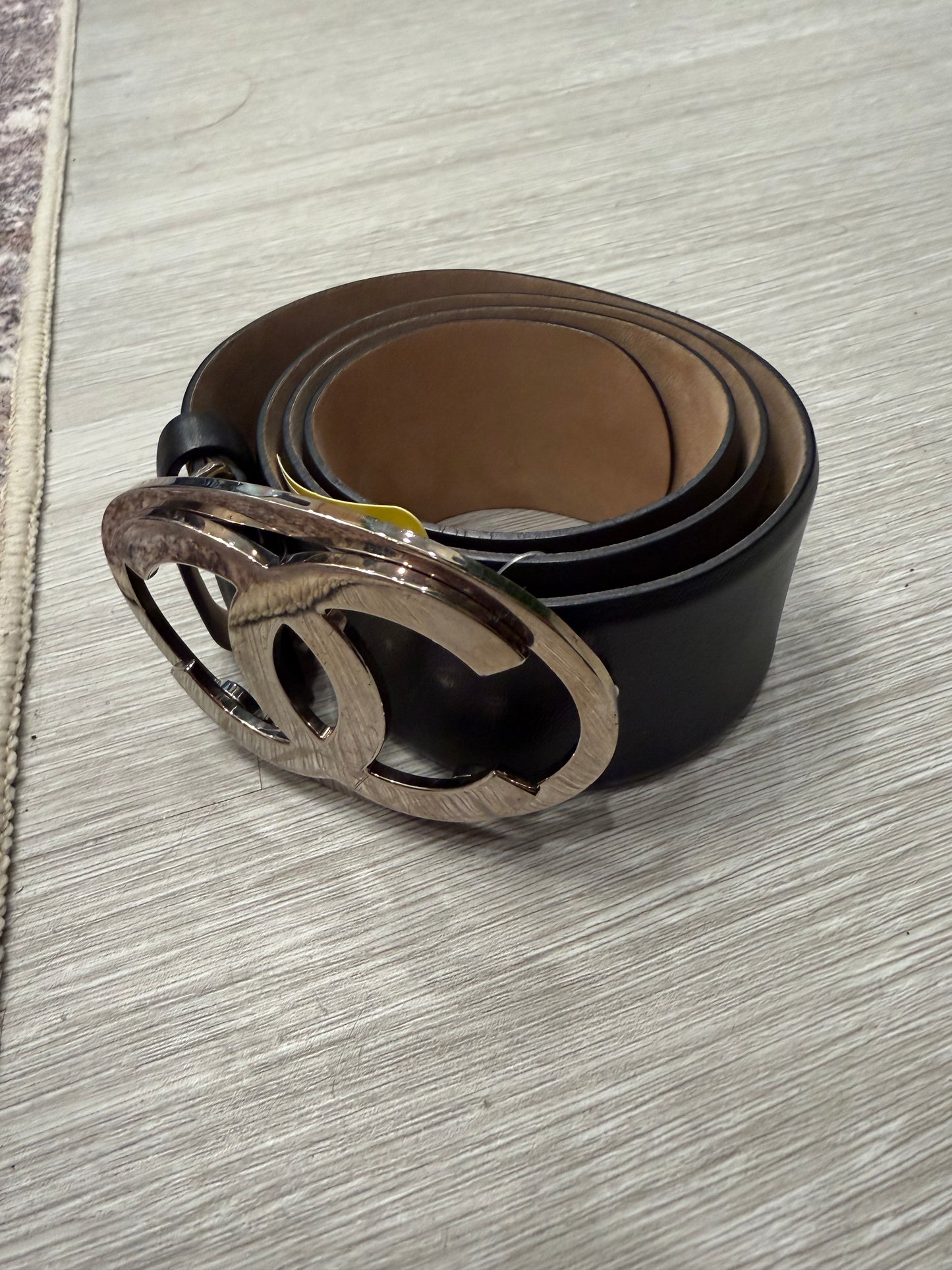 Chanel Black with Silver Belt, Size 75
