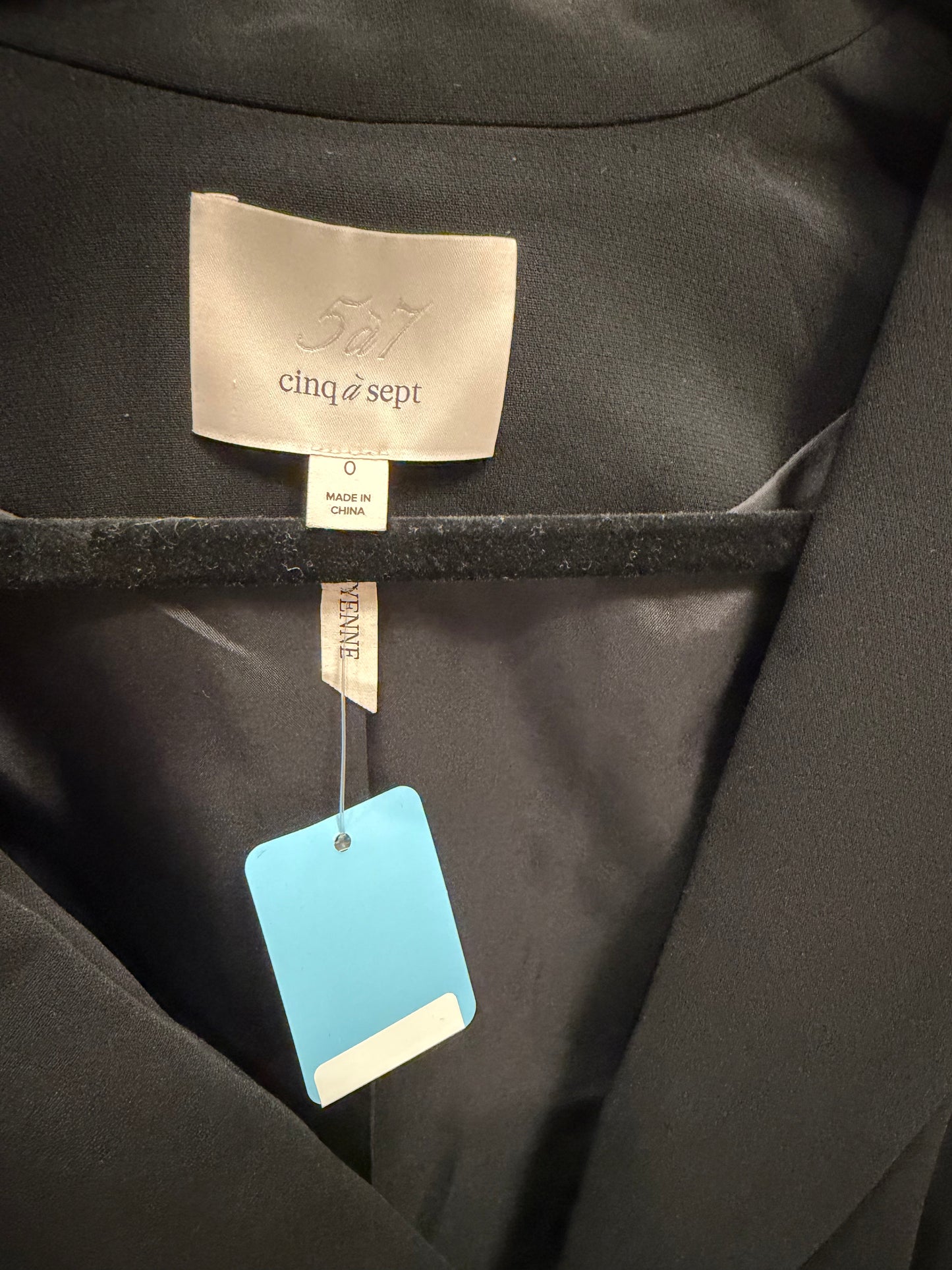 Cinq a Sept Black and Gold Blazer