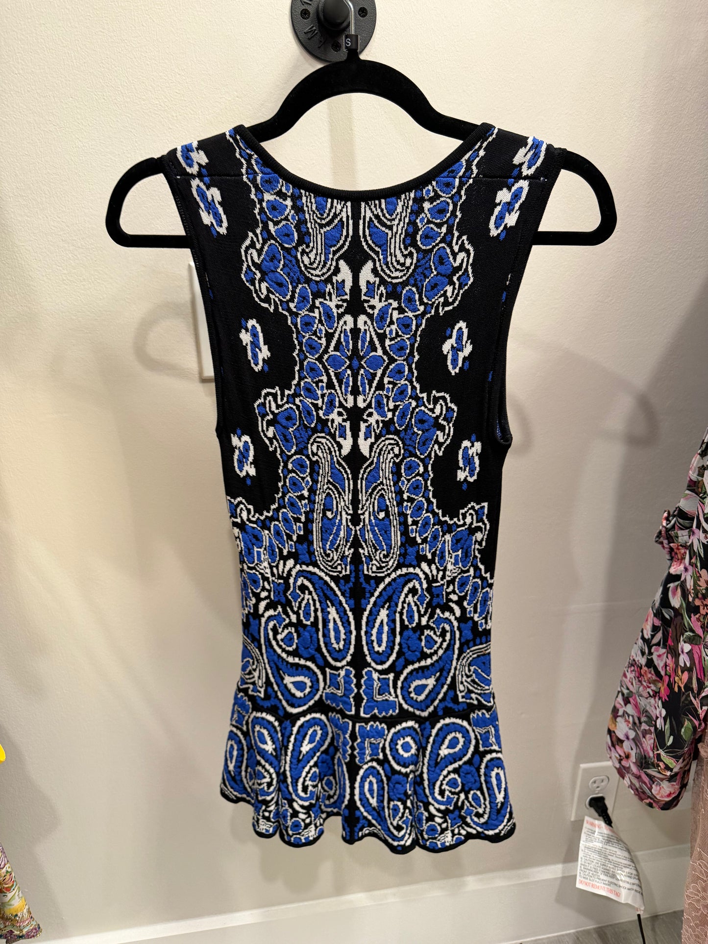 Ronny Kobo Blue White Black Top, Size S