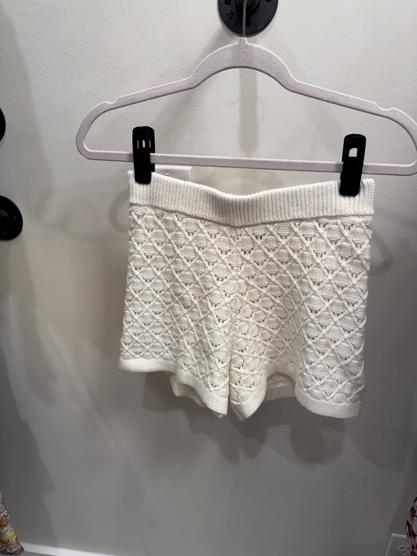 Kilte Ivory Knit Shirt/Short 2 PC Set, Size 0