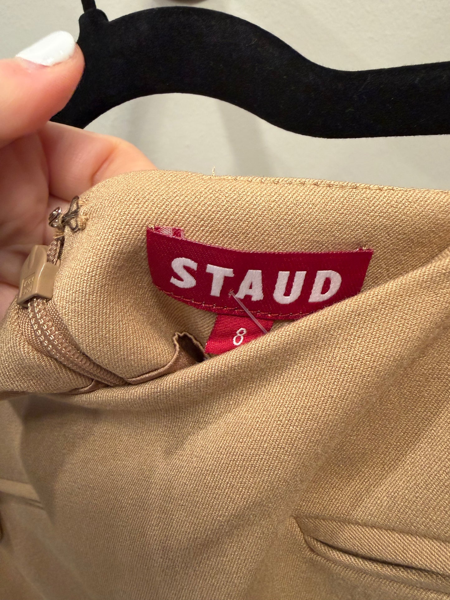 STAUD Brown Mini Skirt, NWT, Size 8