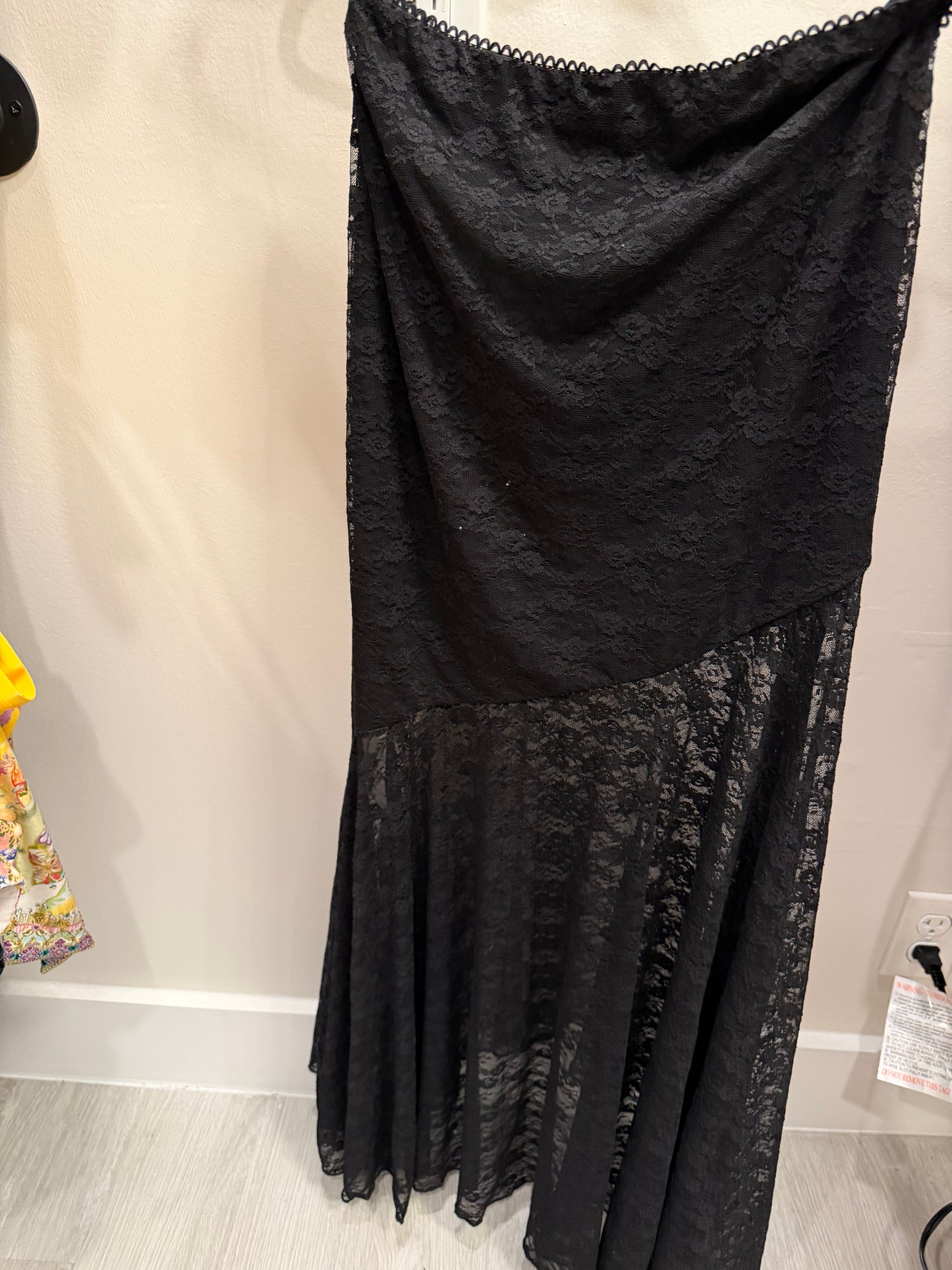 More To Come Black Lace Skirt/Top Set, NWT, Size M