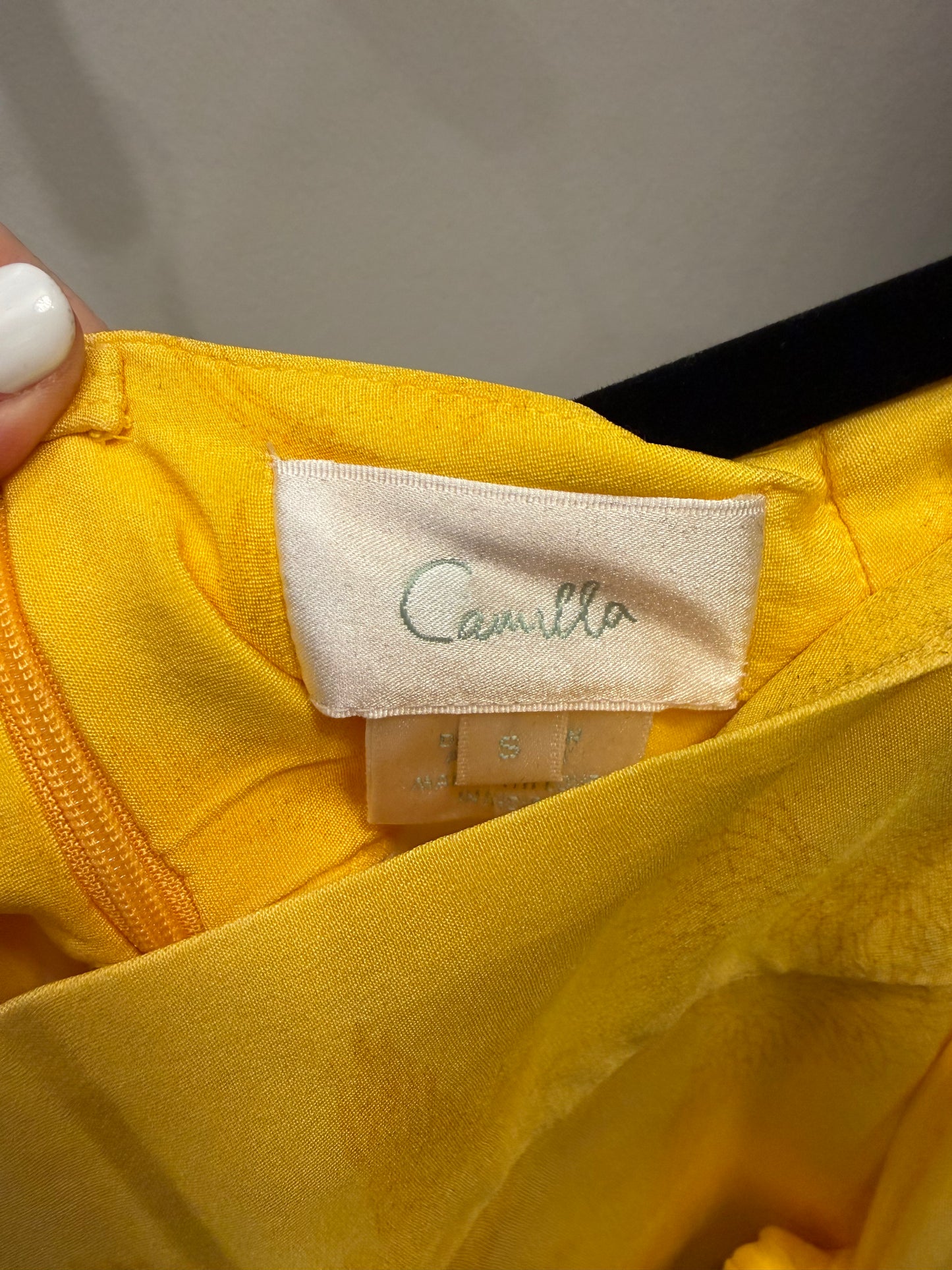 Camilla Yellow and Floral Shorts, Size S