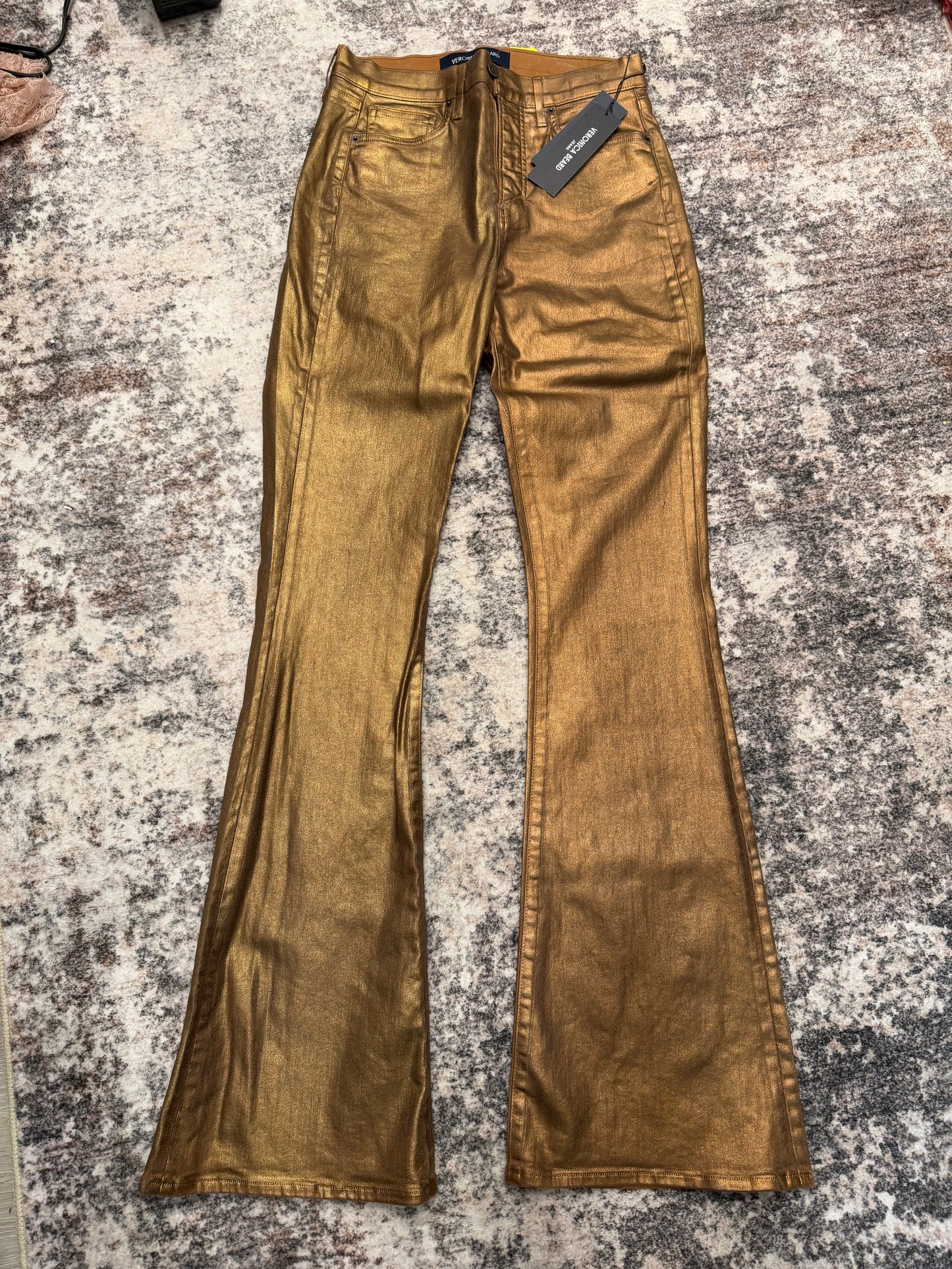 Veronica Beard Gold Coated Denim, NWT, Size 29