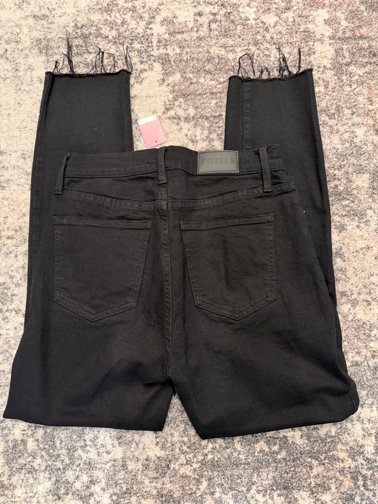 Pistola Black Straight Jeans, Size 28