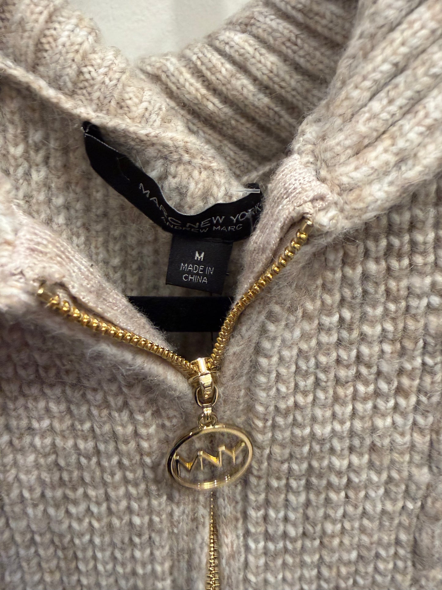Marc New York Zip Sweater, Size M, NWT