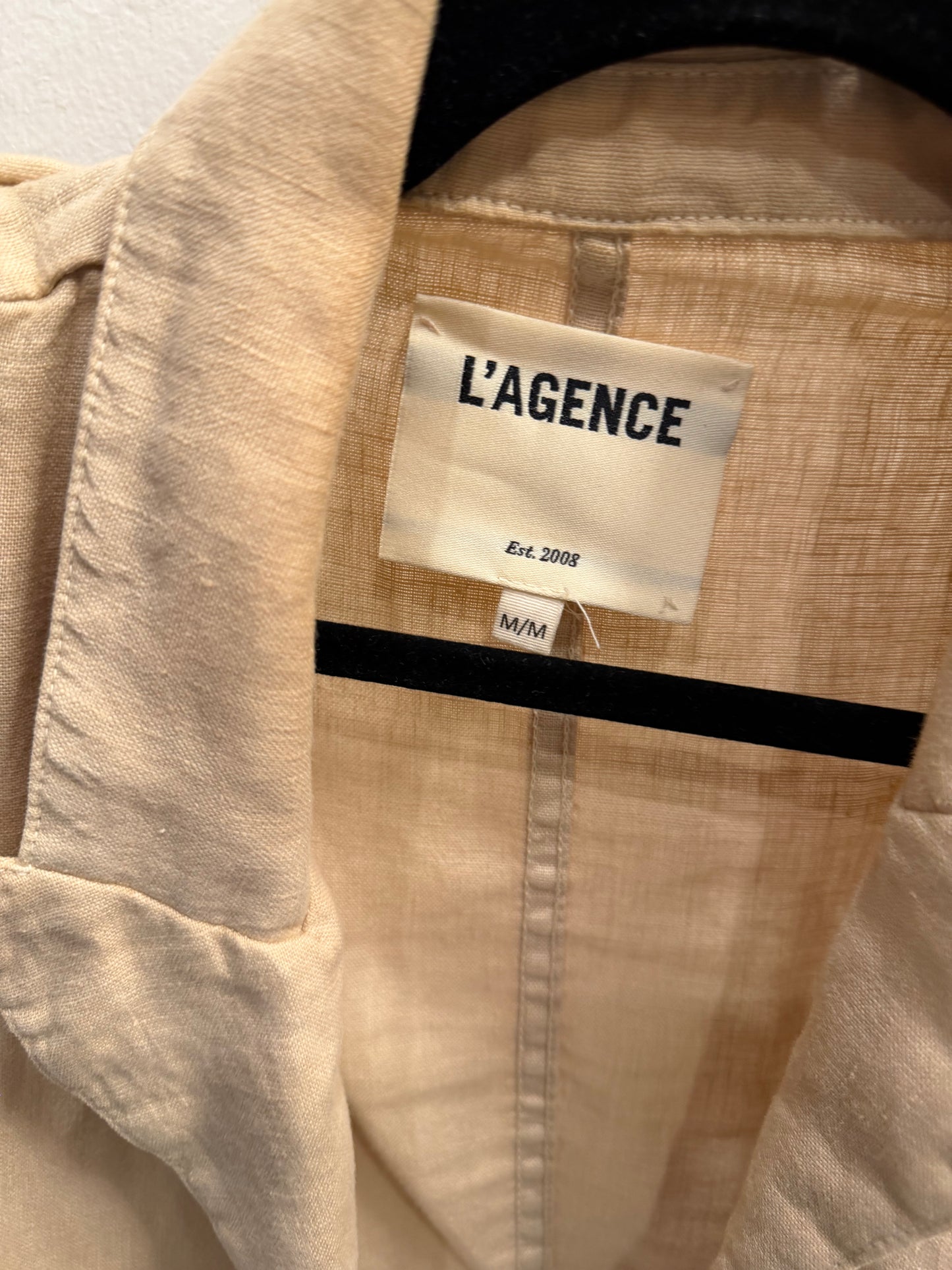 L’AGENCE Tan Blazer, Size M