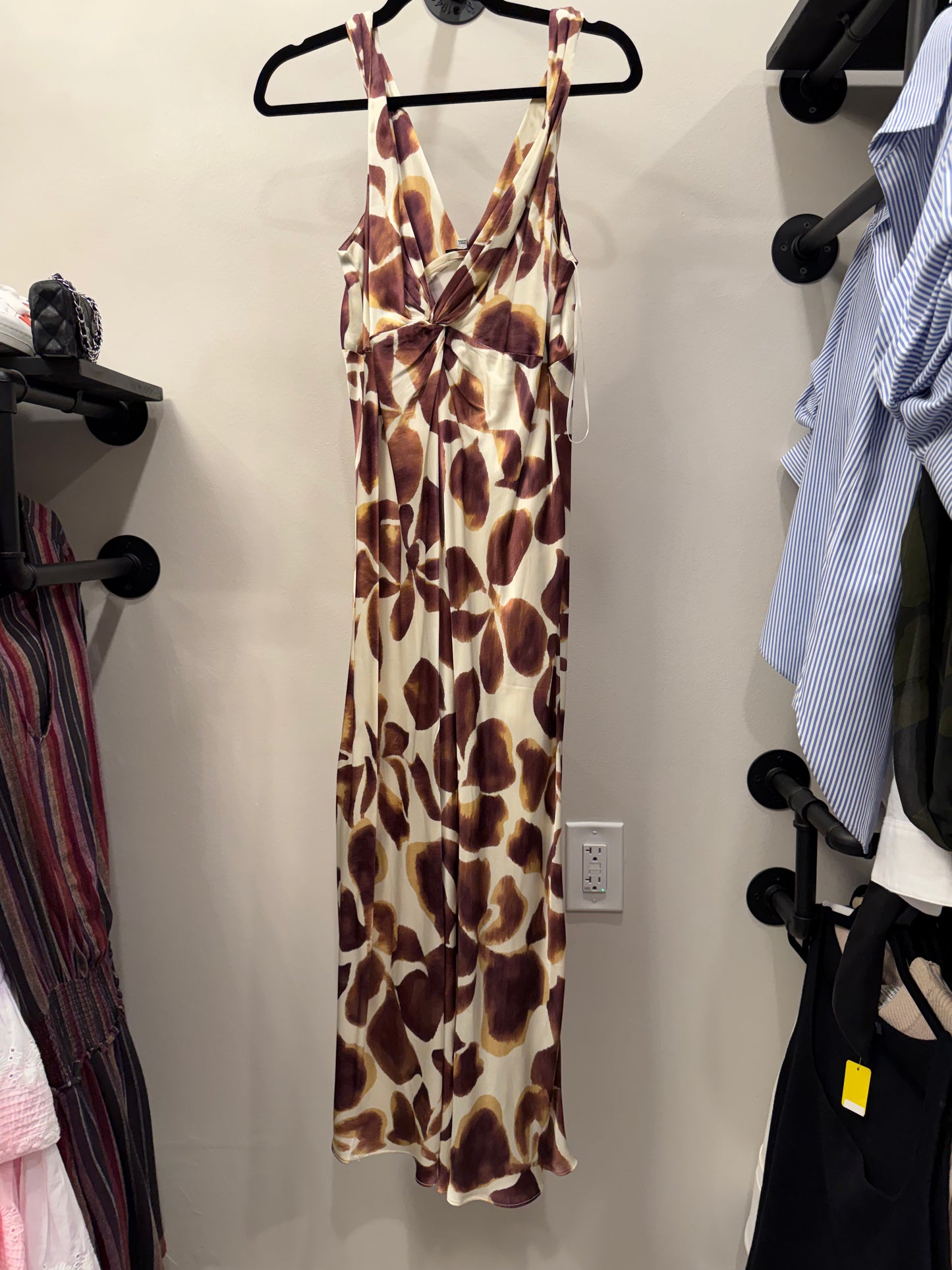 Rails Brown & Cream Animal Print Maxi Dress, Size M
