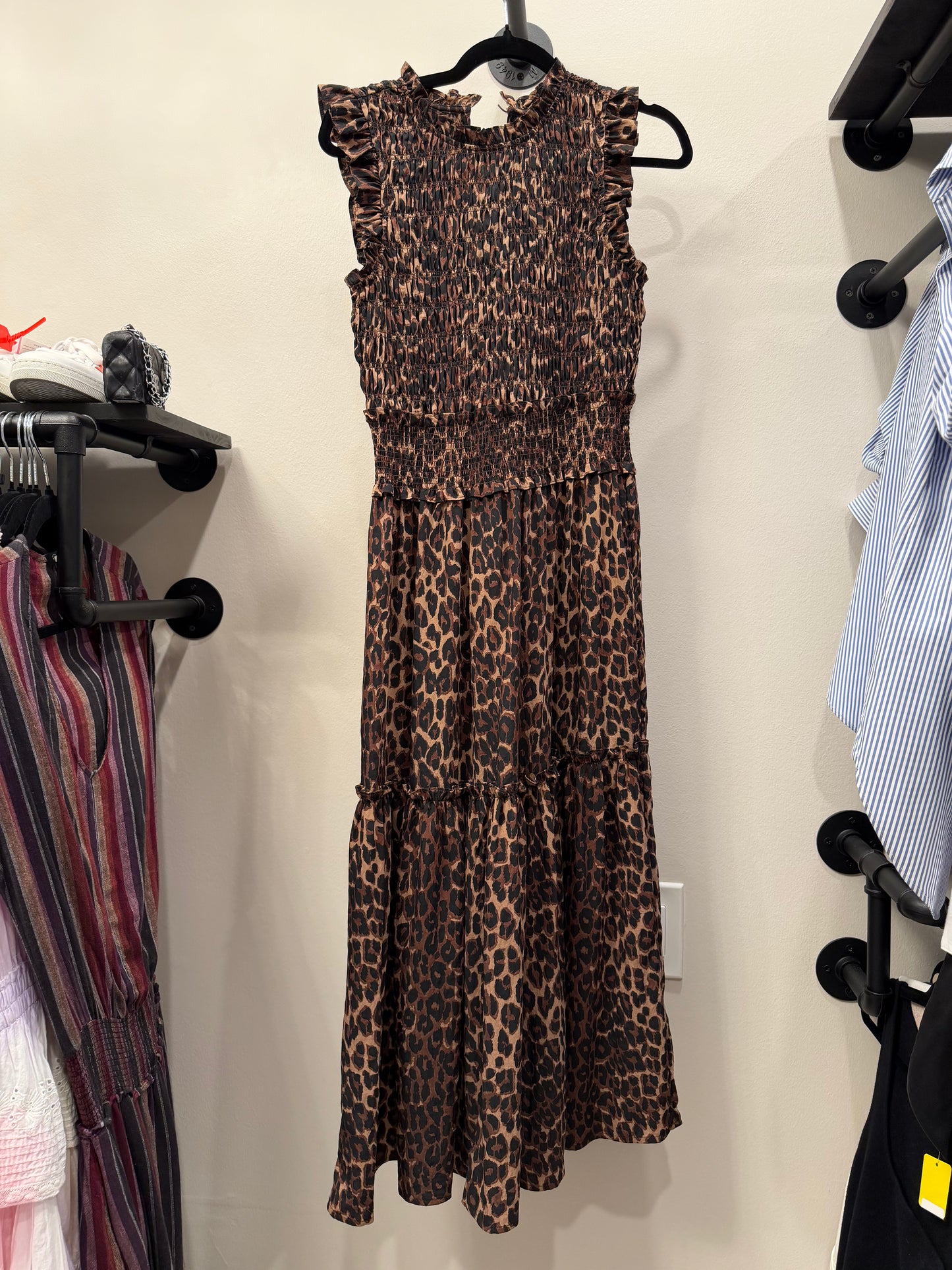 Rails Leopard Sleeveless Maxi Dress, Size S