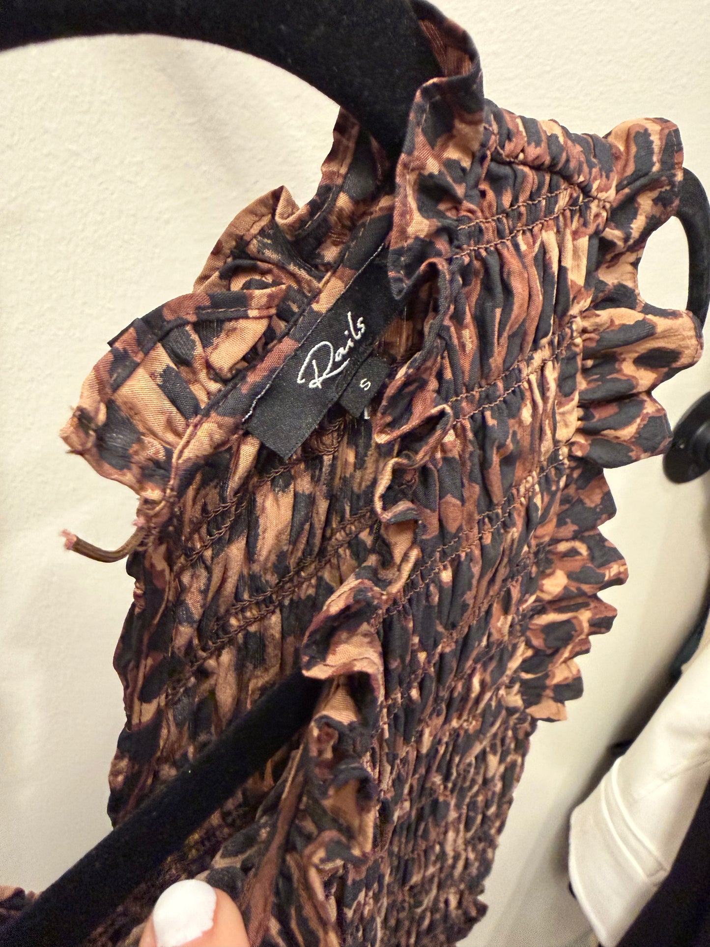 Rails Leopard Sleeveless Maxi Dress, Size S