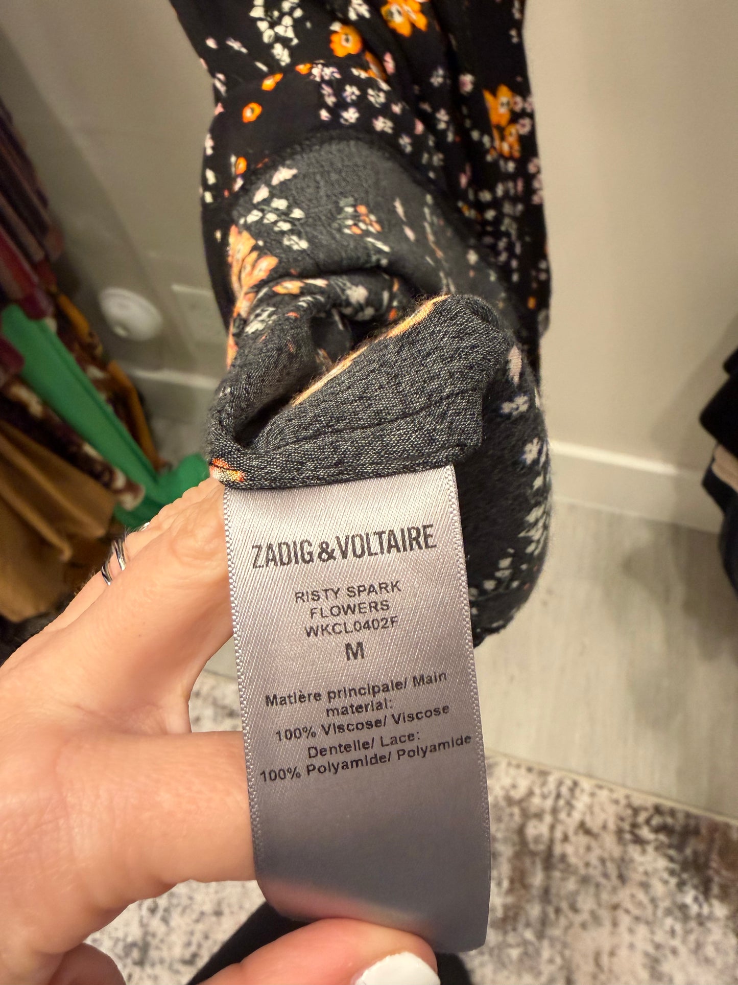 Zadig & Voltaire Floral Dress, Size Medium