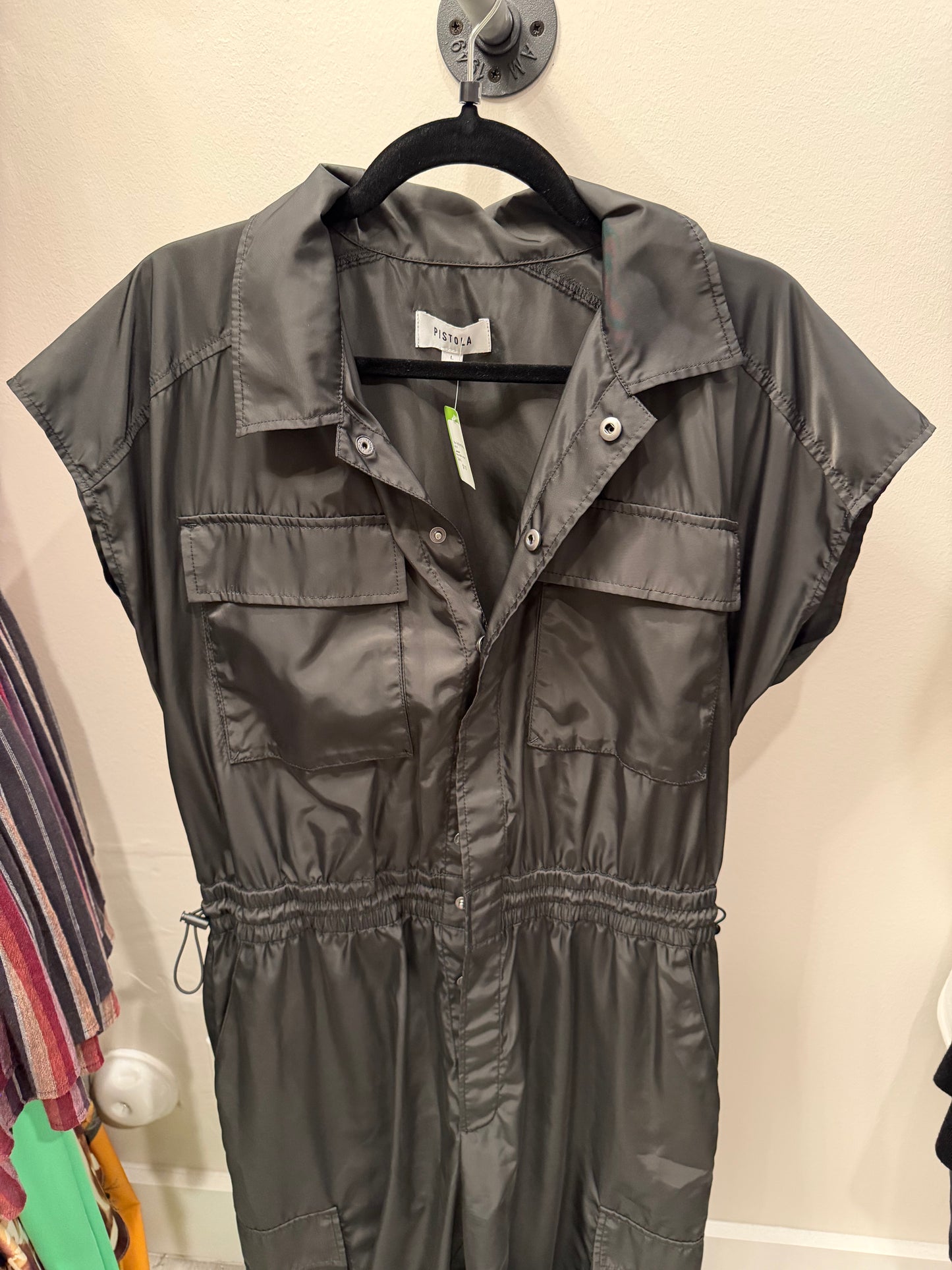 Pistola Black Long Jumpsuit, Size L